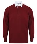 Deep Burgundy/White