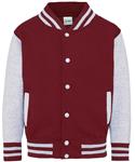 Burgundy/Heather Grey
