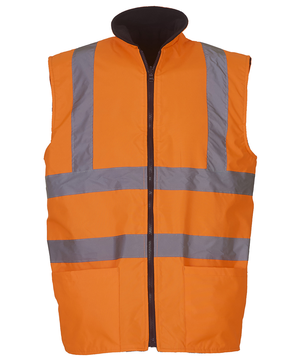 Hi-vis reversible fleece bodywarmer (HV008F)