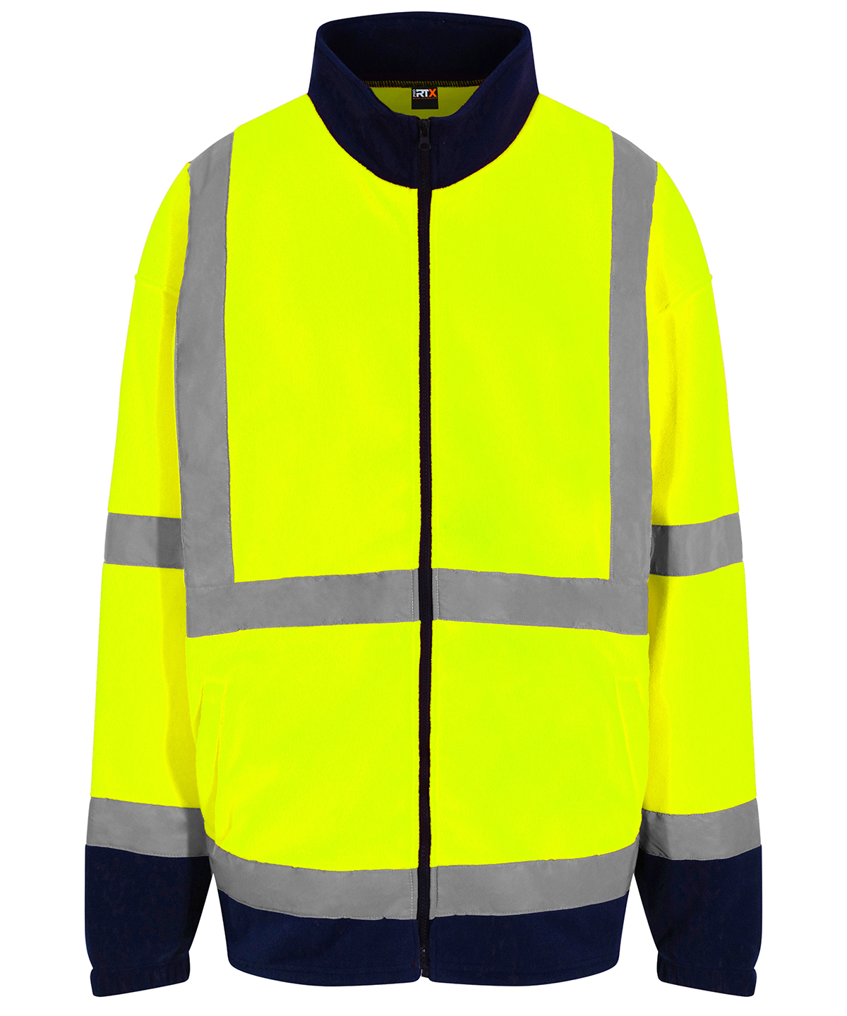High visibility full-zip fleece